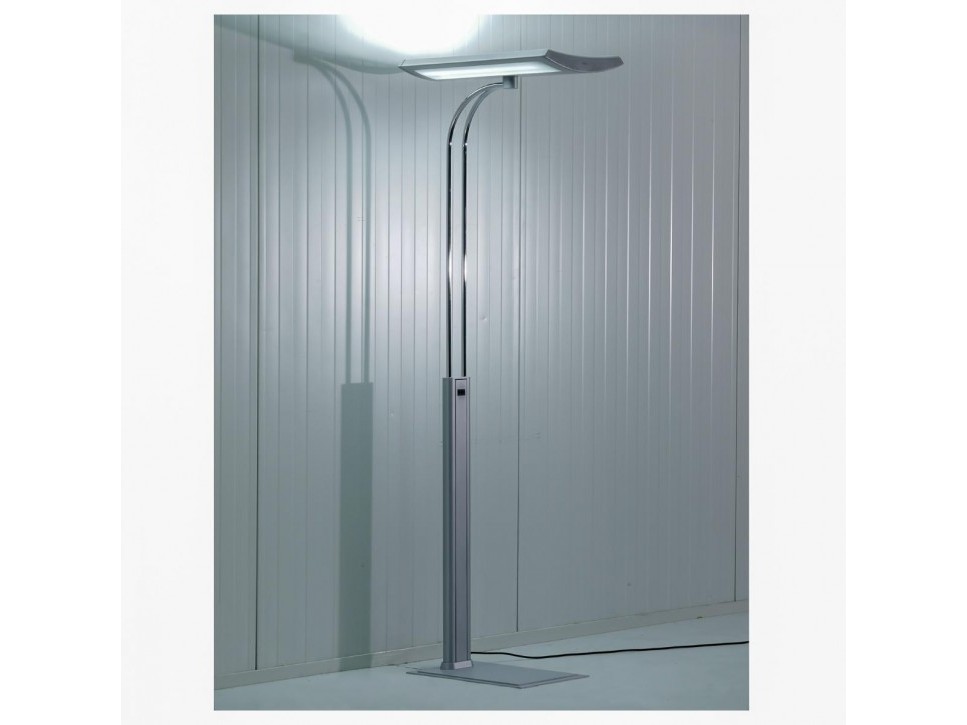 LUXO Stehleuchte SILVY FLOOR ADJUSTABLE – 4×55 W, Aluminium/Chrom – Bild 2