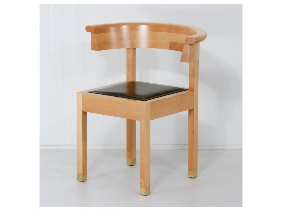 DRAENERT LEONARDO Konferenzstuhl – Schwarz / Buche Massiv – Bild 2