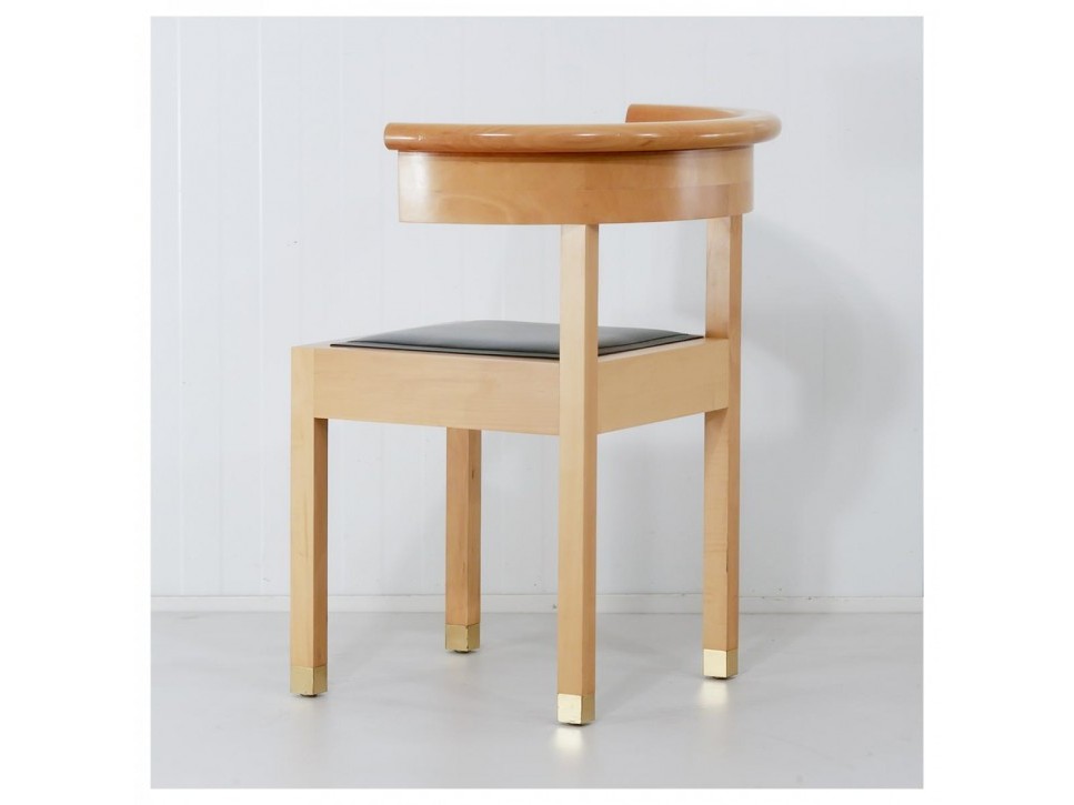 DRAENERT LEONARDO Konferenzstuhl – Schwarz / Buche Massiv – Bild 4