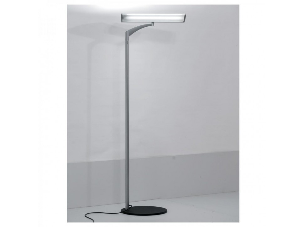 WALDMANN Stehleuchte – Silber / Schwarz – Bild 3