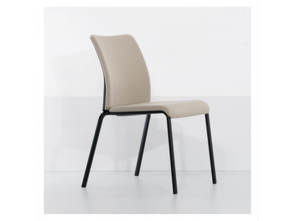 STEELCASE EASTSIDE Konferenzstuhl – Stoff Sand – 4‑Fuß, stapelbar