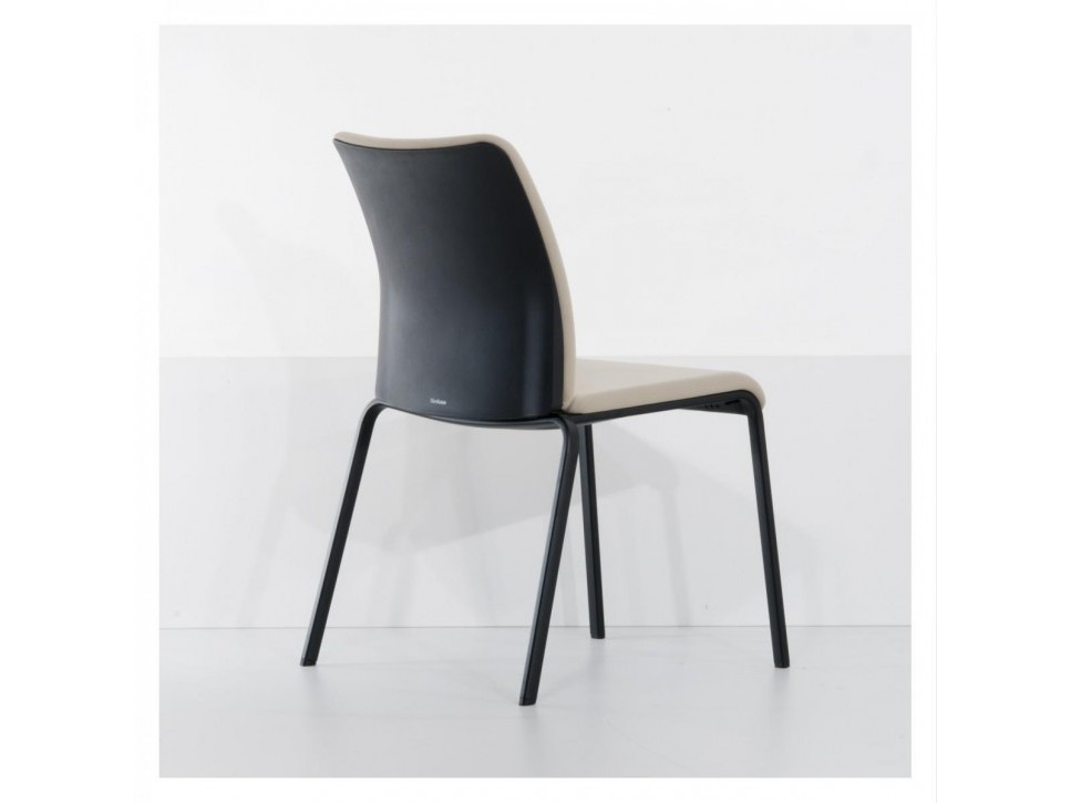 STEELCASE EASTSIDE Konferenzstuhl – Stoff Sand – 4‑Fuß, stapelbar – Bild 4