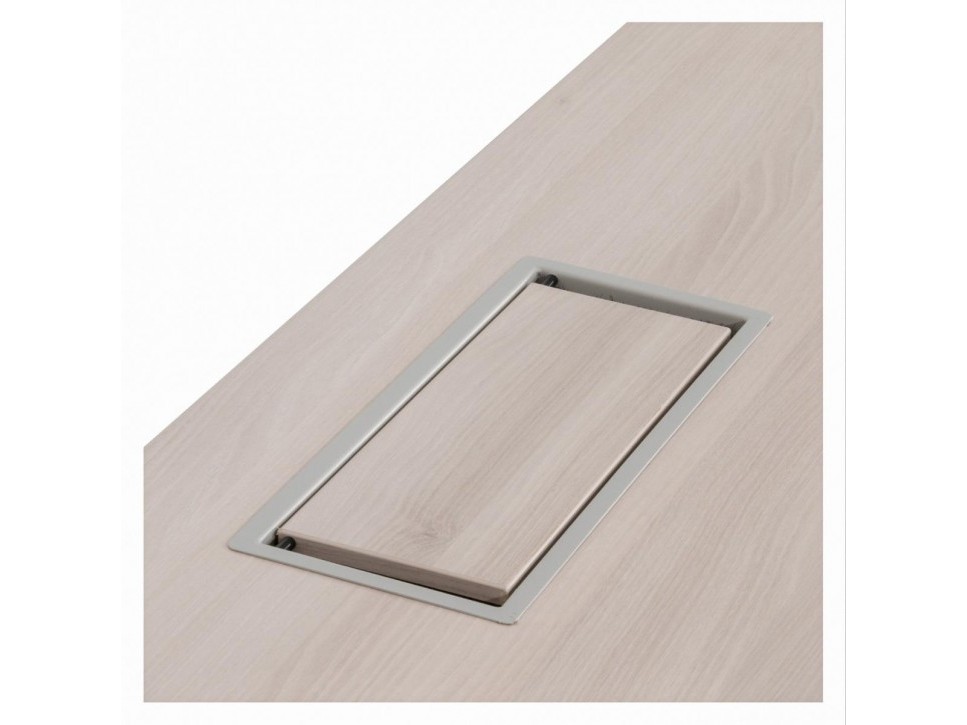 Steelcase Frame One Schreibtisch 220×85 Akazie – Bild 4