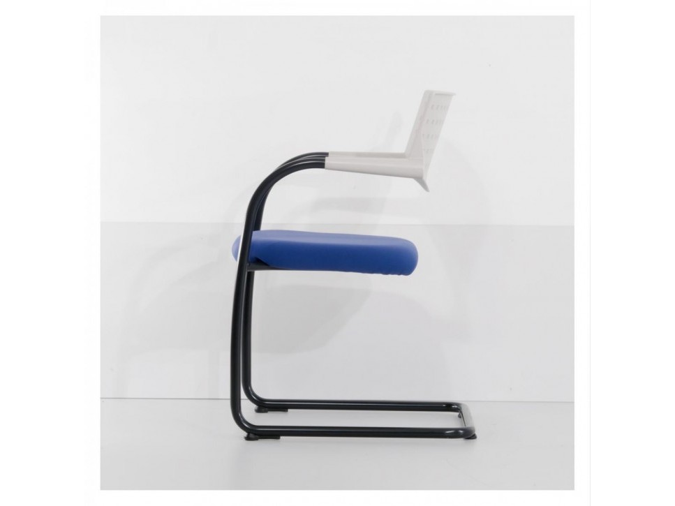 Vitra Visavis Konferenzstuhl Blau Schwarz – Bild 8