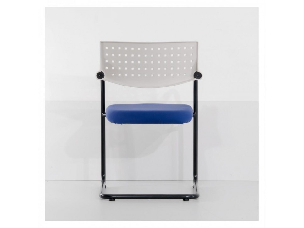 Vitra Visavis Konferenzstuhl Blau Schwarz – Bild 6