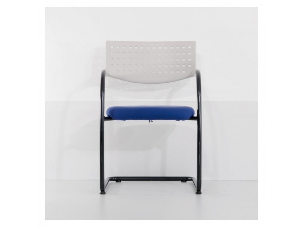Vitra Visavis Konferenzstuhl Blau Schwarz – Bild 2