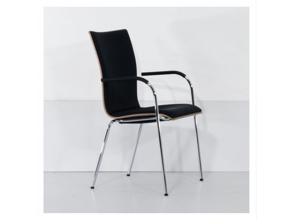 Thonet S 168 Konferenzstuhl Nussbaum Anthrazit – Bild 8