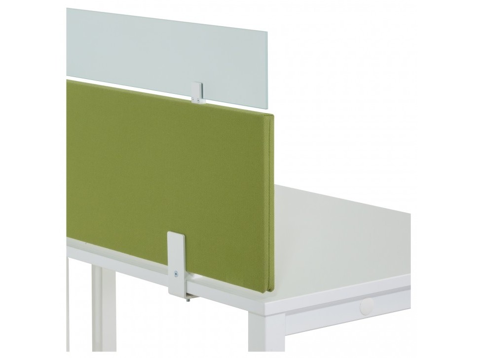 König + Neurath Trennwandaufsatz 160 cm Grün Glas – Bild 3