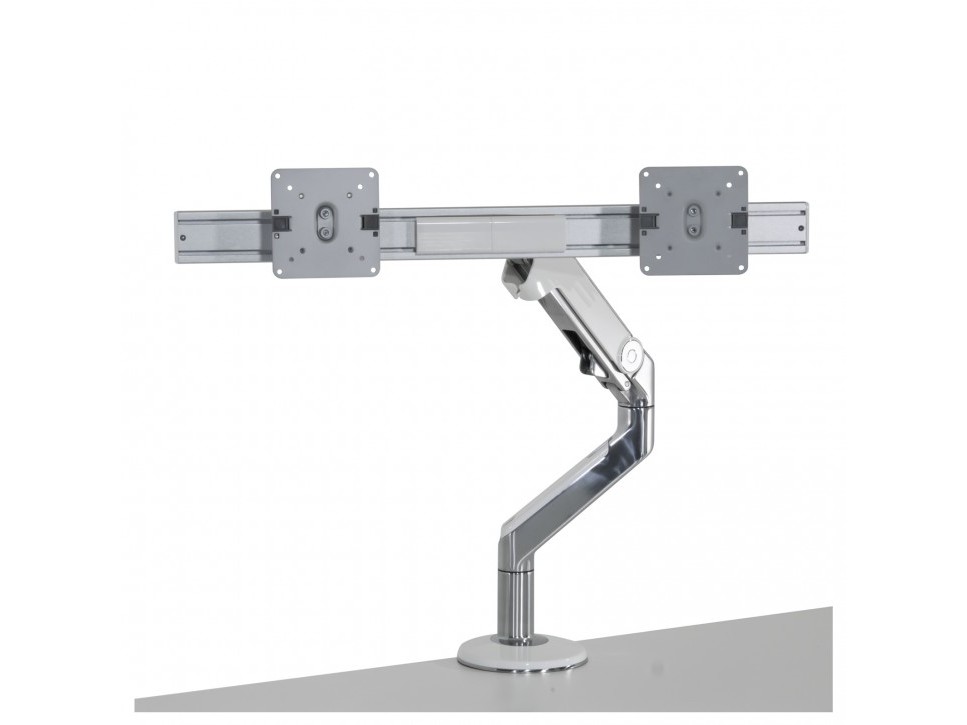 Humanscale M8 Double Monitorarm Aluminium