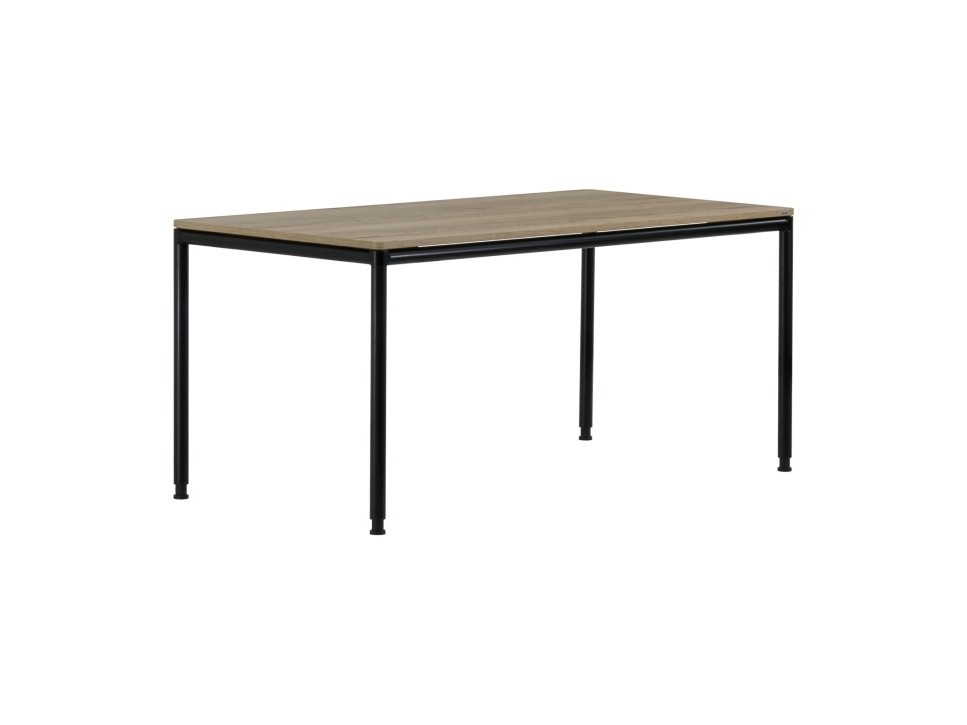 Bosse S‑DESK Black Edition Schreibtisch 160×80 cm Schwarz/Eiche Halifax