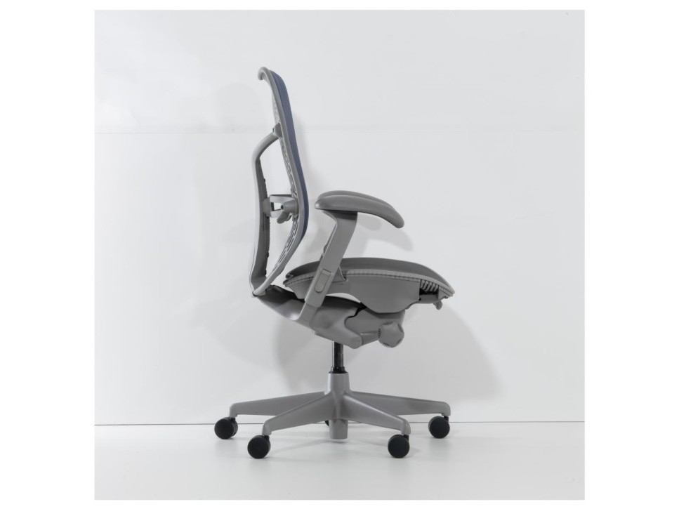 Herman Miller MIRRA Butterfly Bürodrehstuhl Blau/Grau – Bild 3