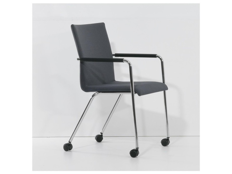 Dauphin Plenar‑2 Konferenzstuhl, Chrom/Grau – Bild 6