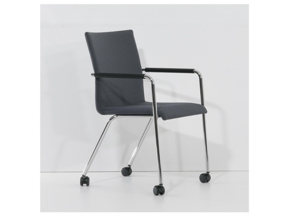 Dauphin Plenar‑2 Konferenzstuhl, Chrom/Grau