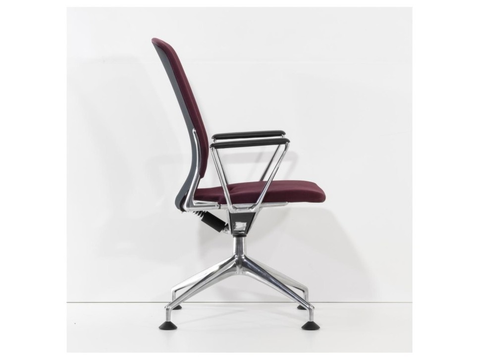 Vitra Meda Conference Konferenzstuhl Weinrot – Bild 4