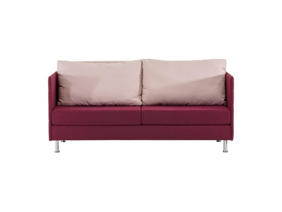 Dauphin Atelier Sofa 3-Sitzer Rubinrot/Hellrosa – Bild 2