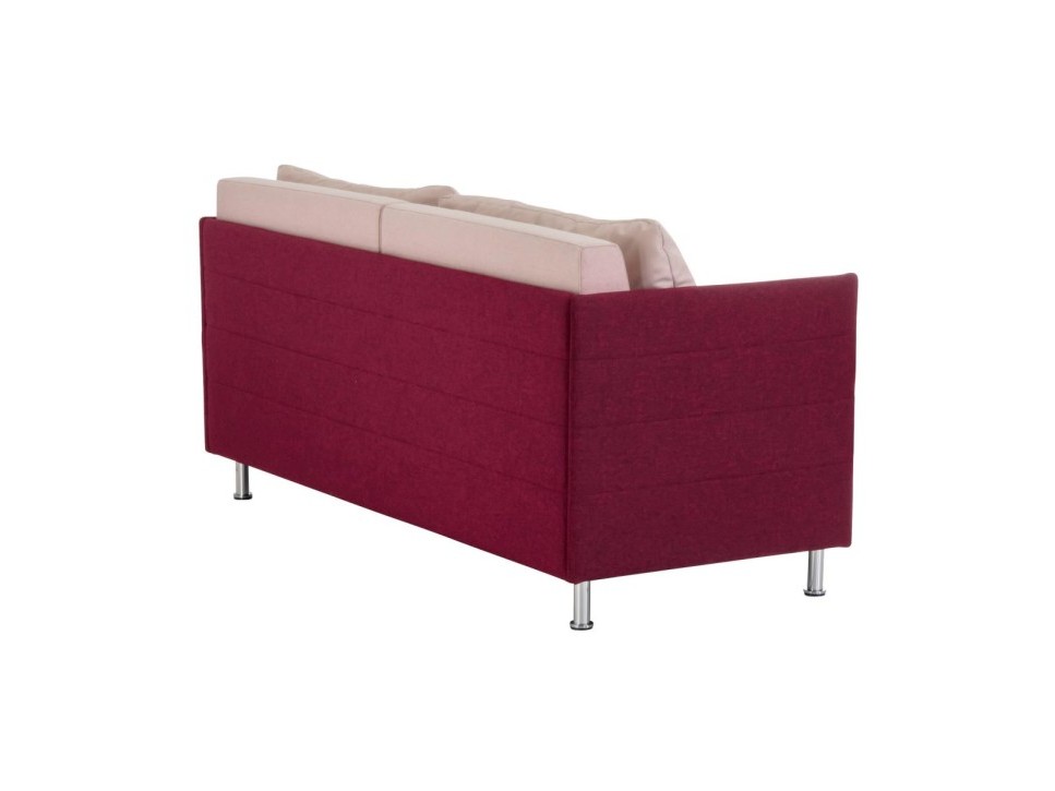 Dauphin Atelier Sofa 3-Sitzer Rubinrot/Hellrosa – Bild 3