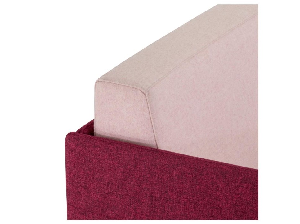 Dauphin Atelier Sofa 3-Sitzer Rubinrot/Hellrosa – Bild 6