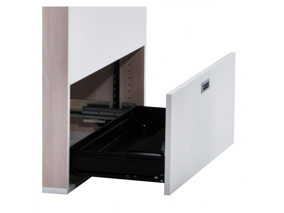 Steelcase Flexbox Sideboard 90×120×45 cm Akazie/Weiss – Bild 4