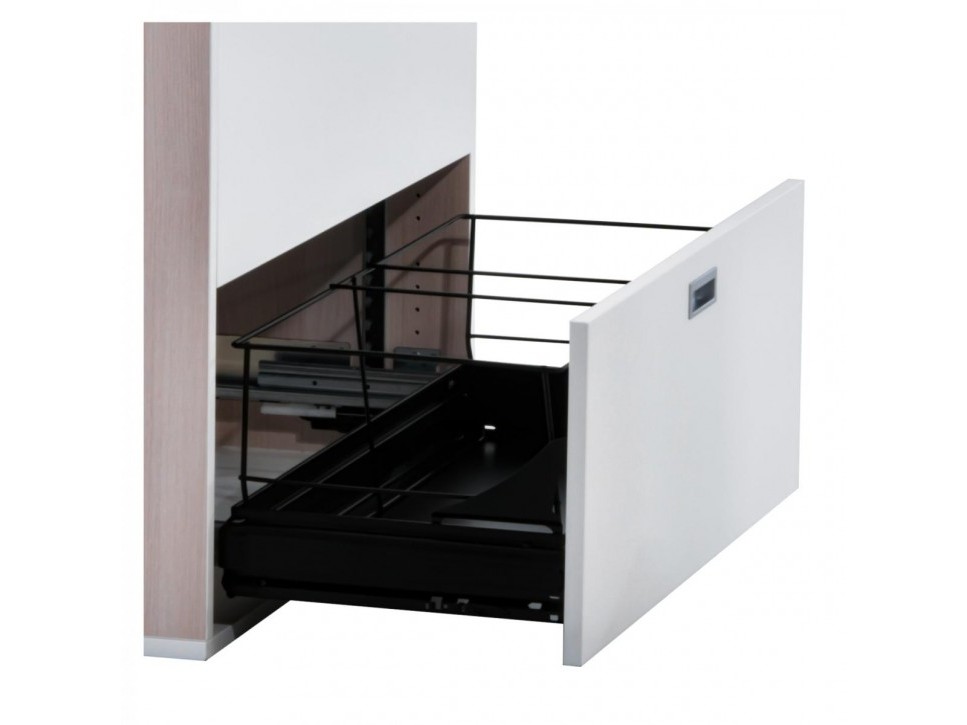 Steelcase Flexbox Sideboard 90×120×45 cm Akazie/Weiss – Bild 5