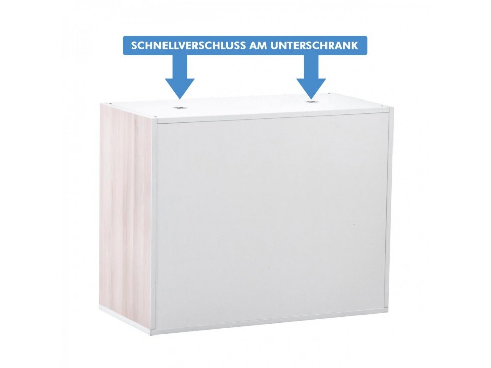 Steelcase Flexbox Sideboard 90×120×45 cm Akazie/Weiss – Bild 6