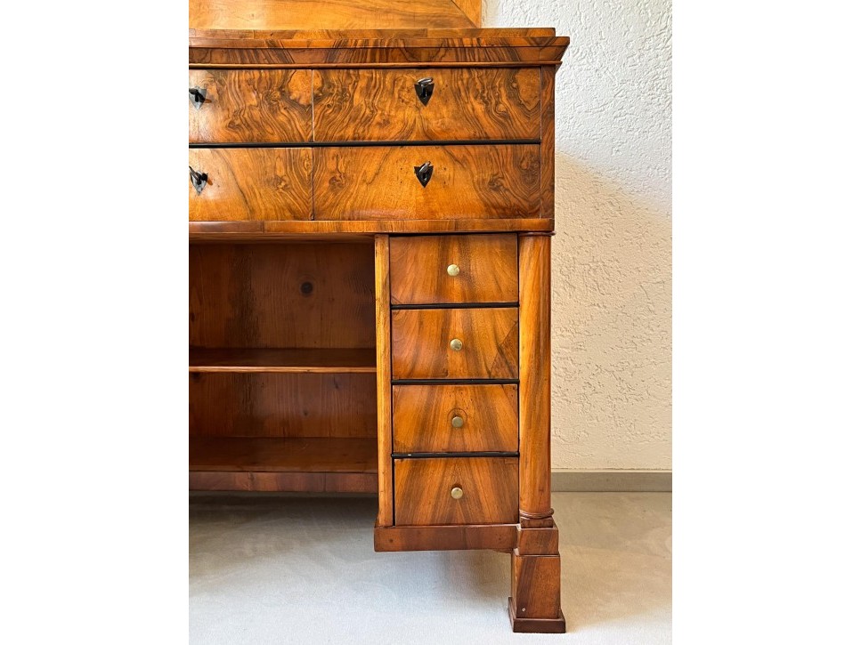 Biedermeier Sekretär Nussbaum um 1820 – Bild 3