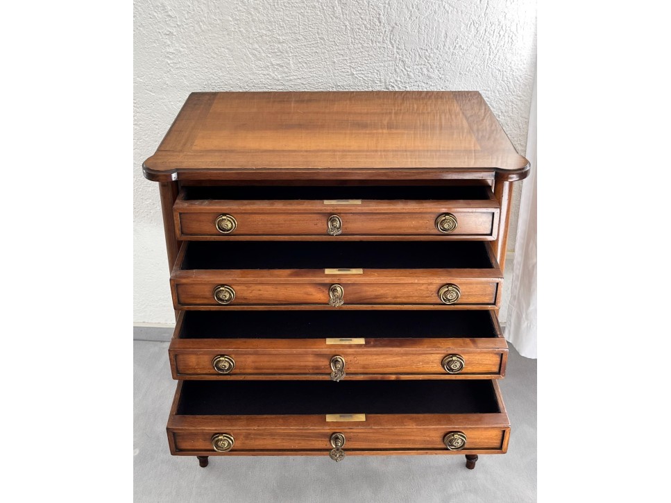 Biedermeier Kommode Wildkirsche Vollholz um 1820 – Bild 3