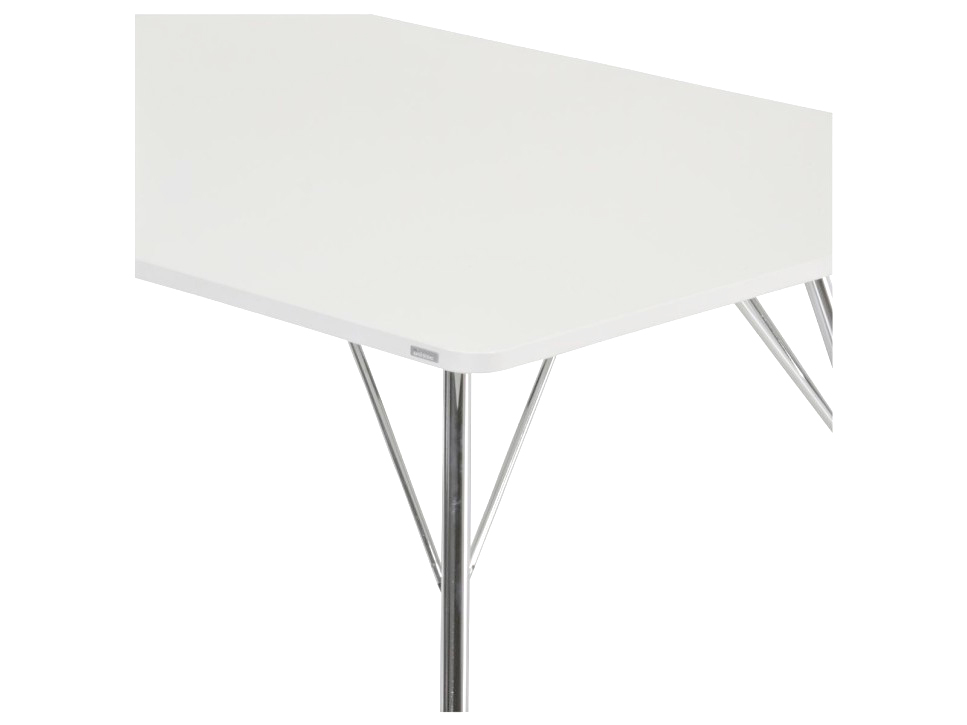 Bosse NUCLEON Schreibtisch 200×100 cm Chrom/Weiß – Bild 4