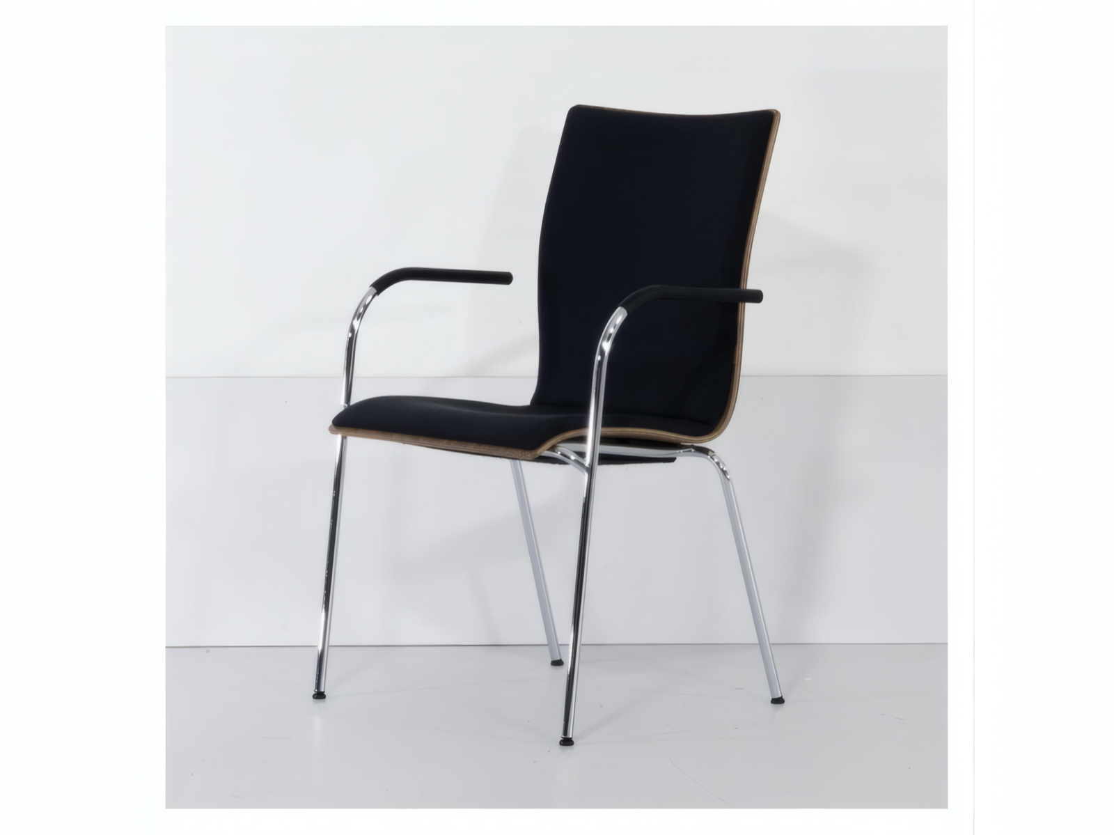 Thonet S 168 Konferenzstuhl Nussbaum Anthrazit – Bild 7