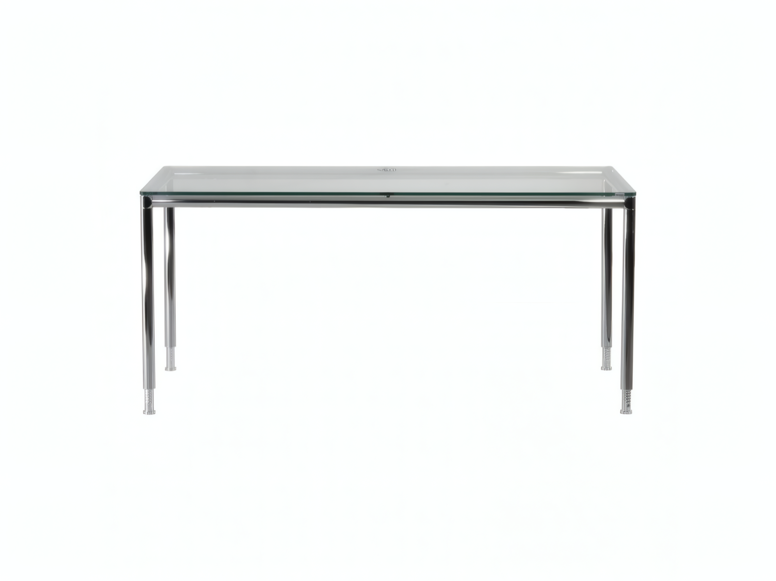 BOSSE S-DESK Schreibtisch 160 cm Glas Chrom – Bild 2