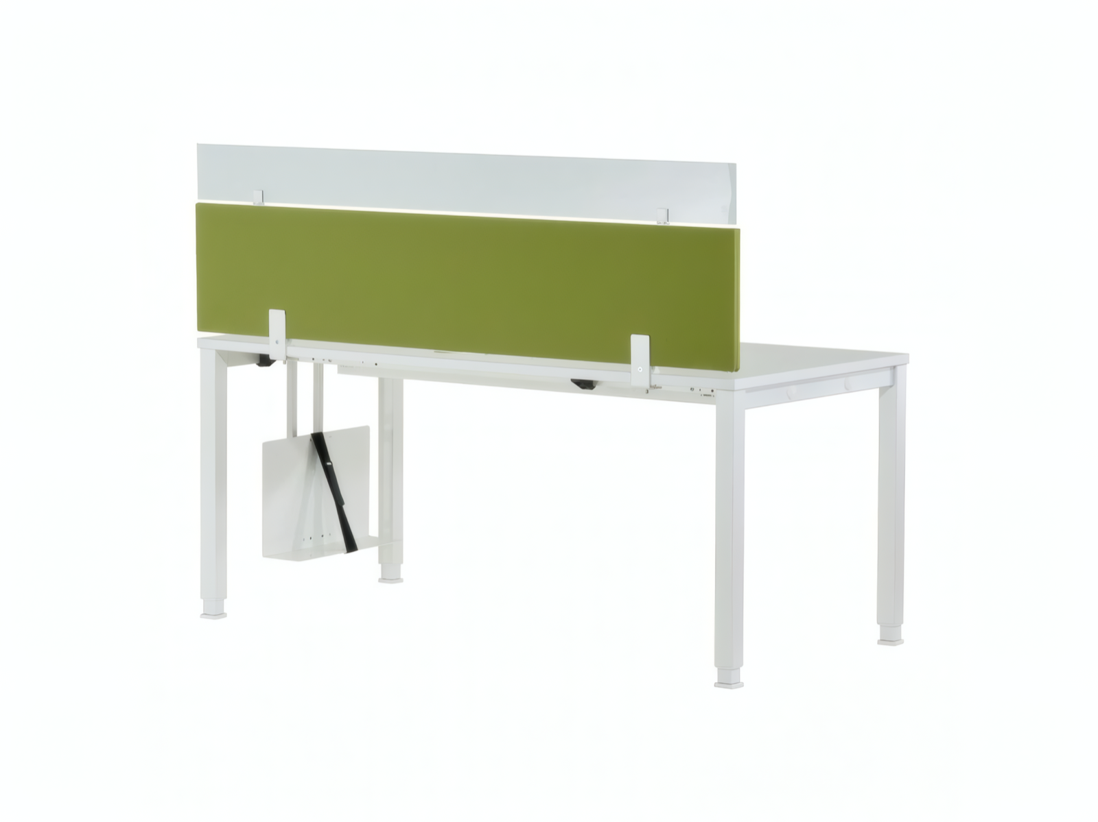 König + Neurath Trennwandaufsatz 160 cm Grün Glas